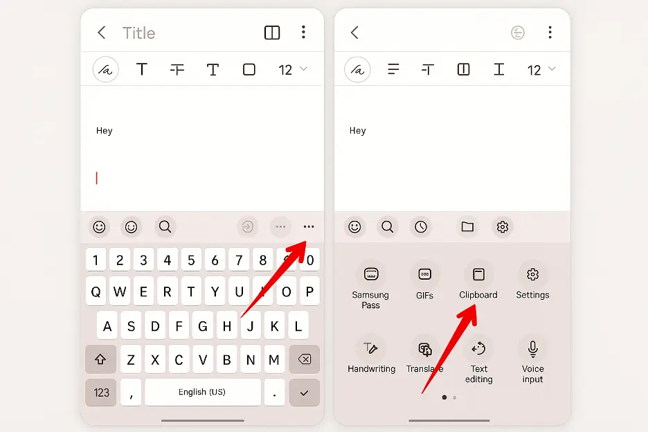 Missä on leikepöytä Android-puhelimessa