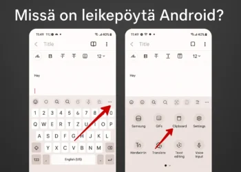 Missä on leikepöytä Androidissa