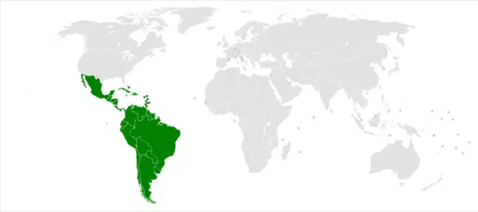 Latinalaisessa Amerikassa ja Karibialla