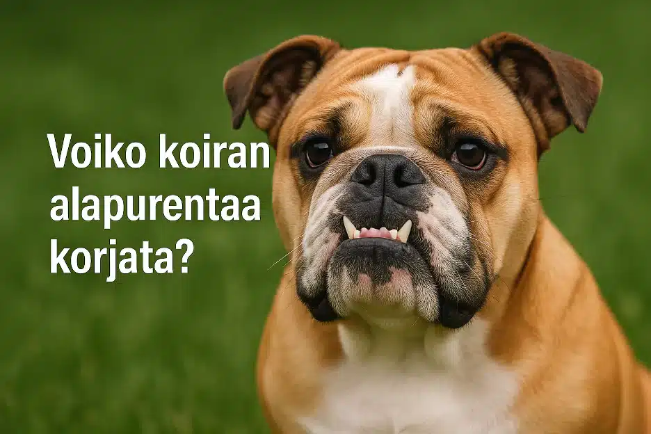Voiko koiran alapurenta korjaantua