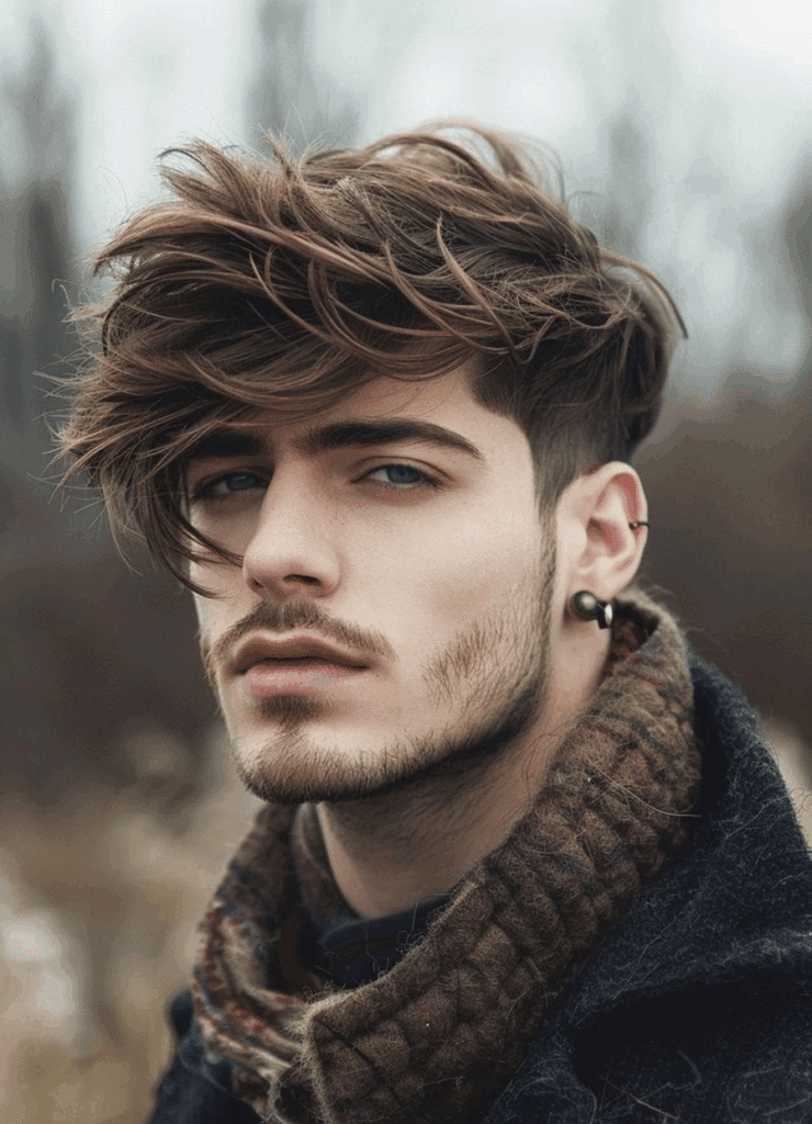 Long & Wispy Messy Fringe