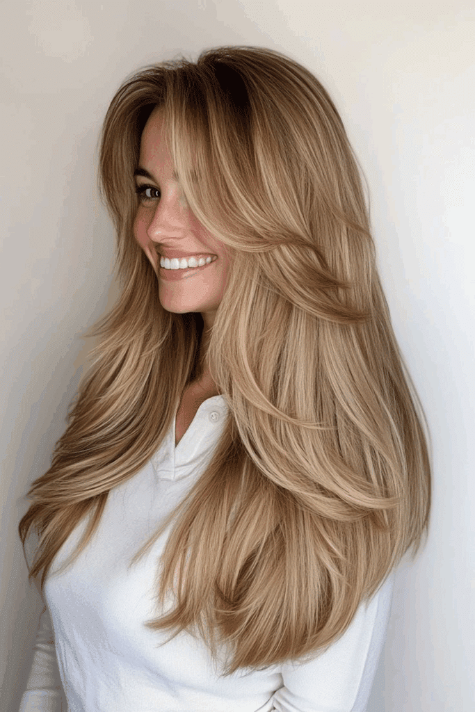 Valuvat curtain bangs