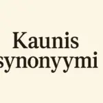 Kaunis synonyymi