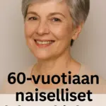 60 vuotiaan naiselliset lyhyet hiukset