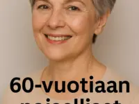 60 vuotiaan lyhyet hiukset