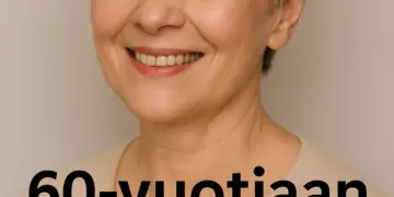 60 vuotiaan lyhyet hiukset