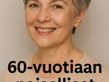 60 vuotiaan lyhyet hiukset
