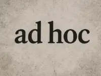 mitä tarkoittaa ad hoc