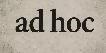 mitä tarkoittaa ad hoc