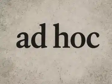 mitä tarkoittaa ad hoc